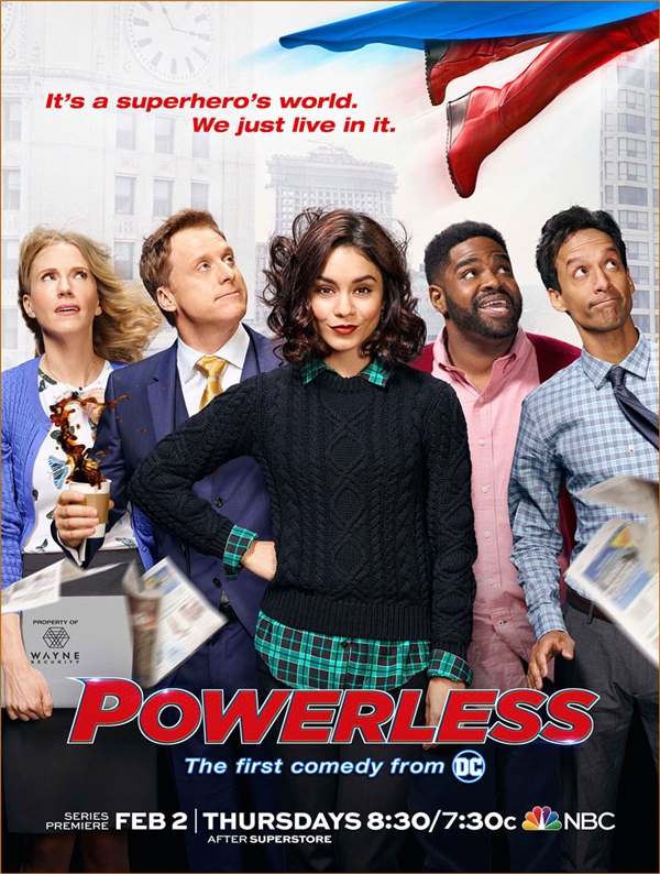 POWERLESS: estreno en español de la primera comedia de superhéroes de DC