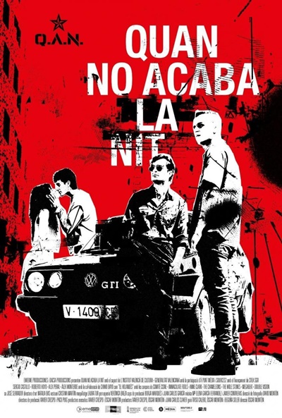 Póster de Quan no acaba la nit (Cuando la noche no termina)