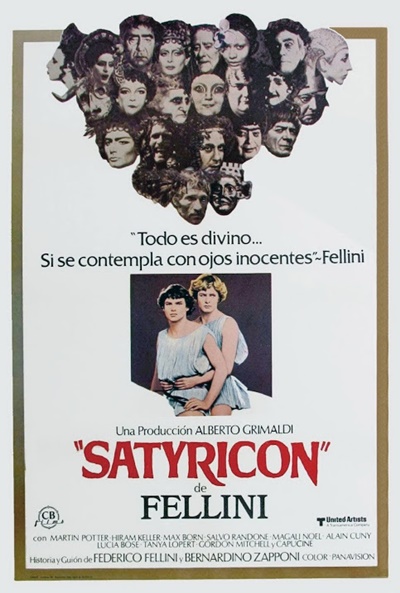 Póster de Satyricon de Fellini