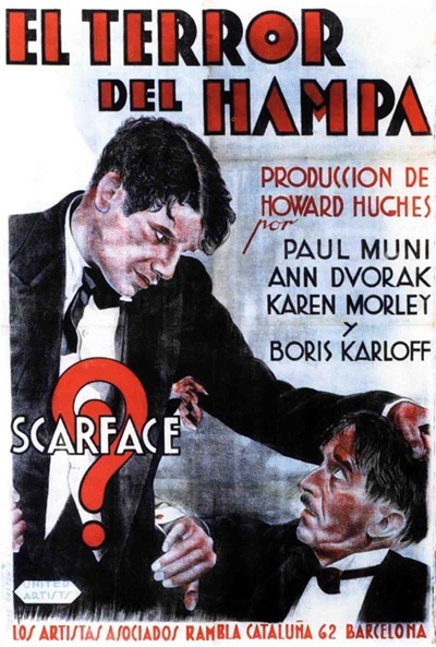 Póster de Scarface, el terror del hampa