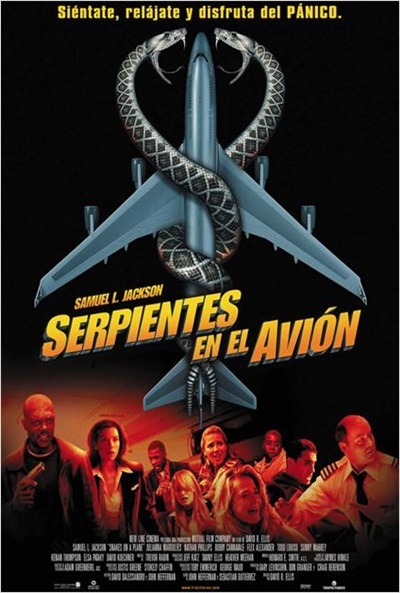 Póster de Serpientes en el avión