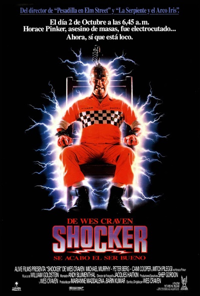 Póster de Shocker, 100.000 voltios de terror