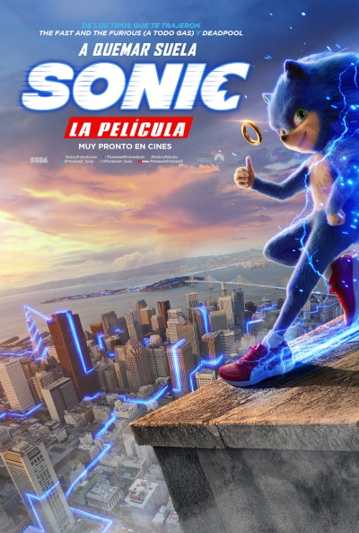 Póster de Sonic. La película