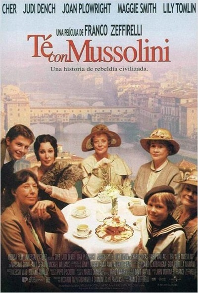 Póster de Té con Mussolini