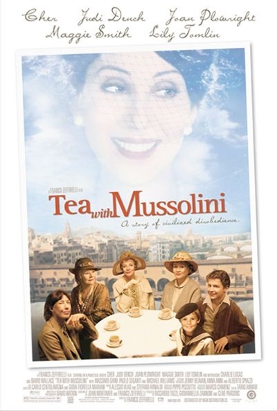 Póster de Té con Mussolini