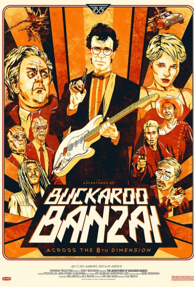 Póster de Las aventuras de Buckaroo Banzai a través de la octava dimensión