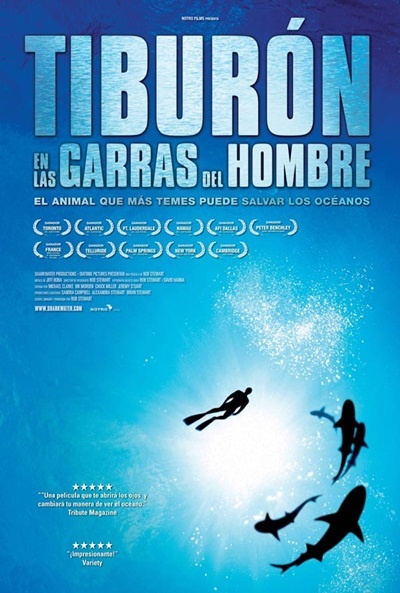 Póster de Tiburón, en las garras del hombre