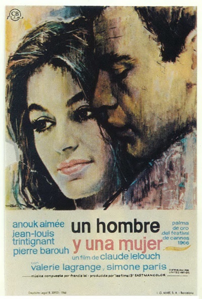 Póster de Un hombre y una mujer