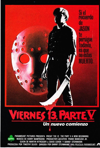 Póster de Viernes 13. Parte V: Un nuevo comienzo